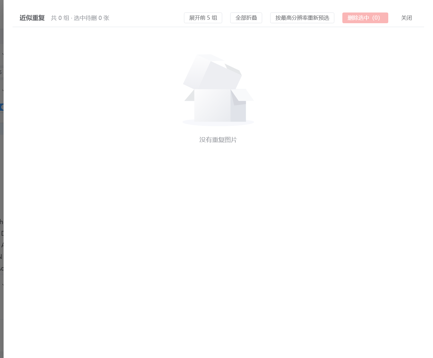 Review Duplicate Groups and Delete Selected Items