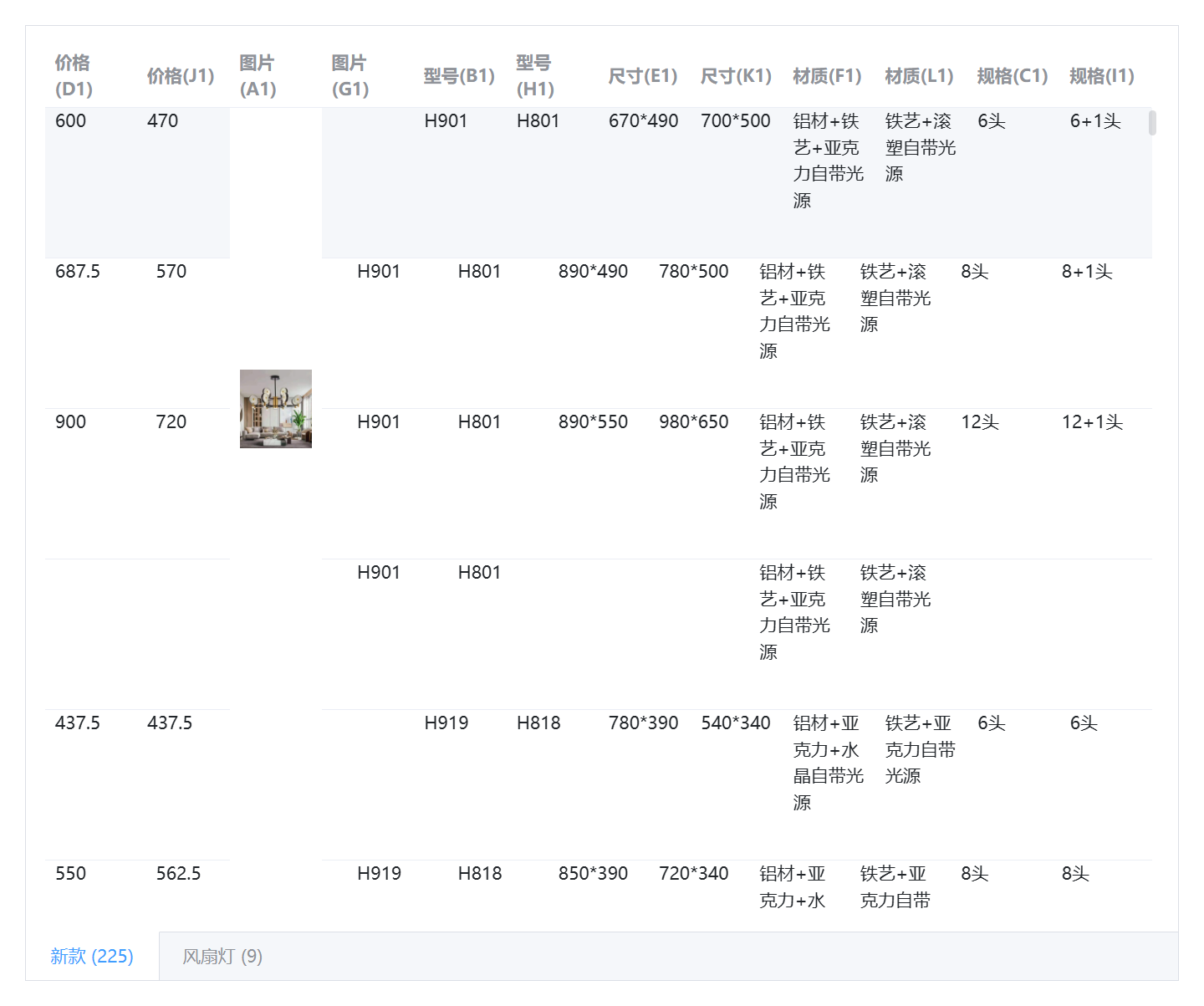 Excel 拆分图片抽屉